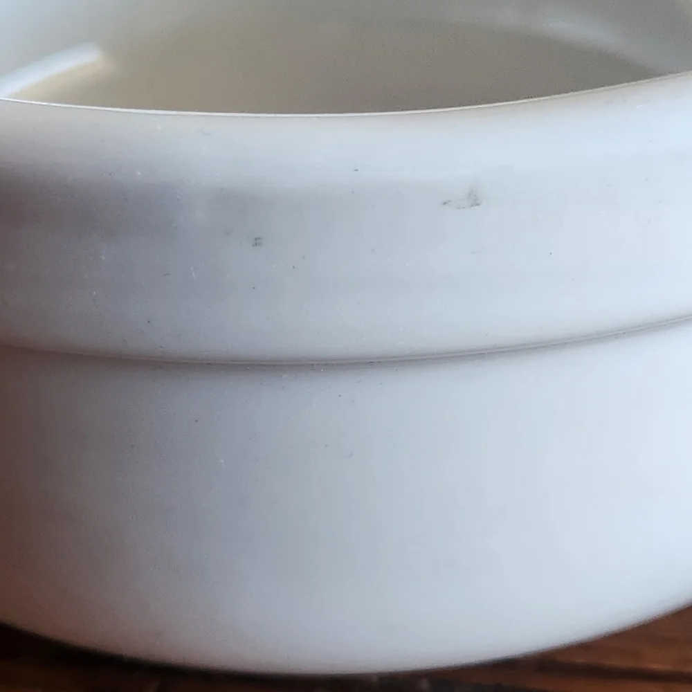 VTG Williams Sonoma White Heavy Stoneware Bowls — Set of 2 (6¾